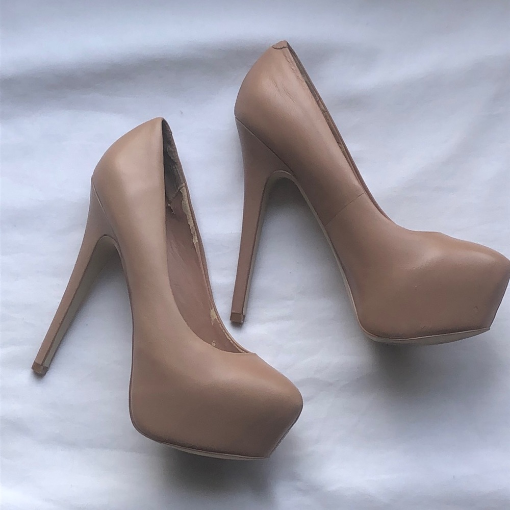 Steve Madden Leather Platform High Heels